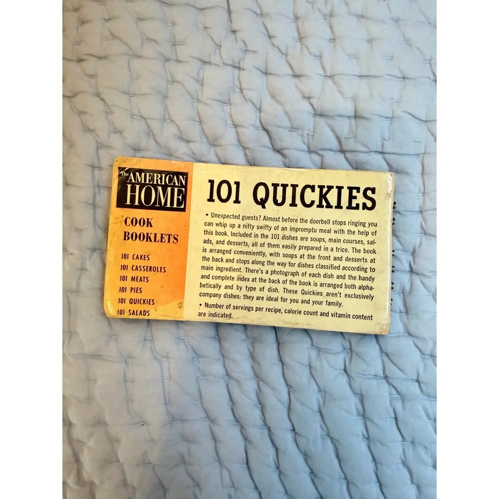 Vintage 1953 101 Quickies American Home Cook Booklet First Edition Doubleday